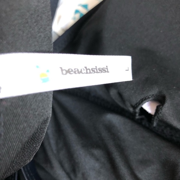 Beachsissi Tankini Top Black Size Large NWT - Picture 4 of 7